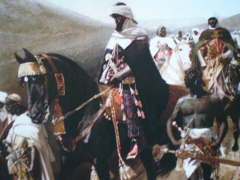 Man on Horseback with Attendants