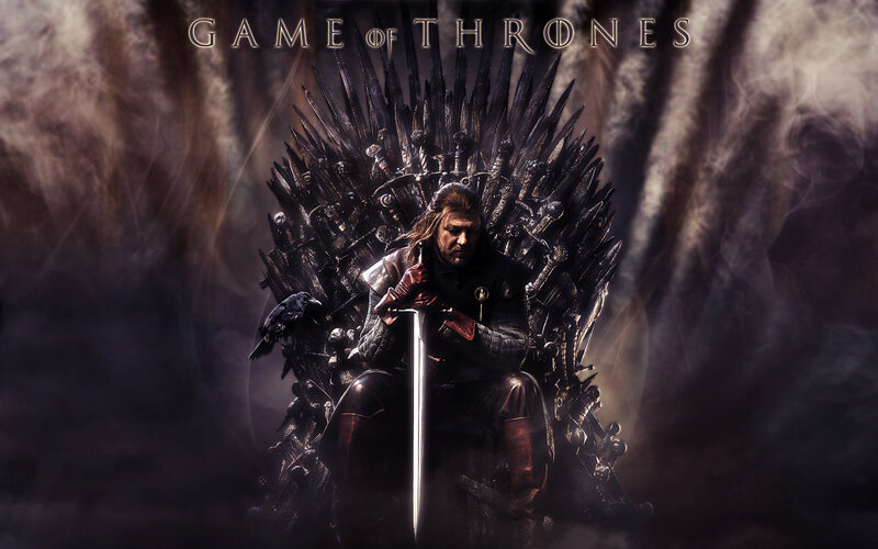 Man on Iron Throne — Black, Dramatic, Night
