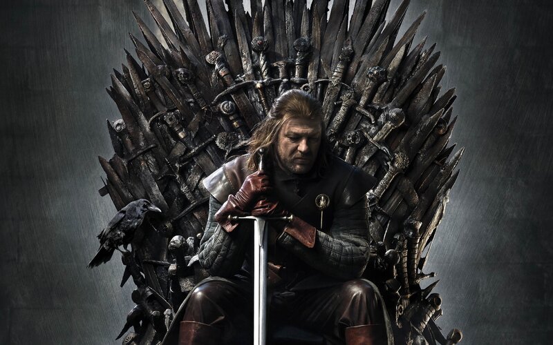 Man on Iron Throne — Black, Dramatic, Photograph, Crow