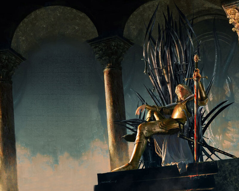 Man on Iron Throne — Gold