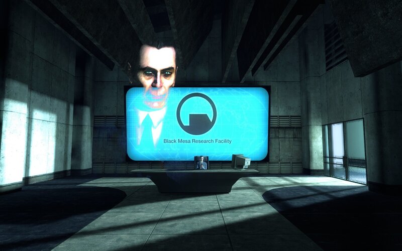 Man on Large Screen