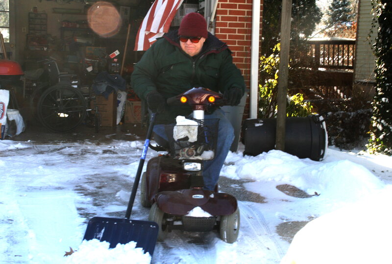Man on Mobility Scooter