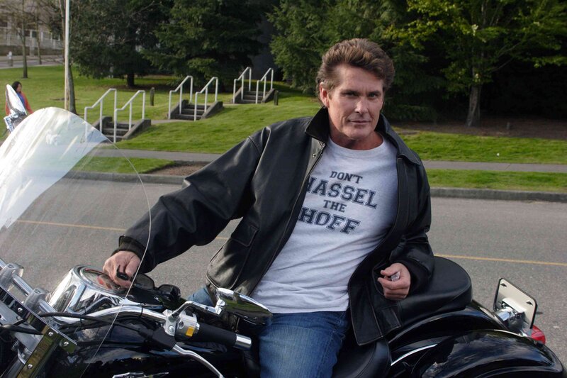 Man on Motorcycle — Black, Calm, Afternoon, Photograph, T-shirt