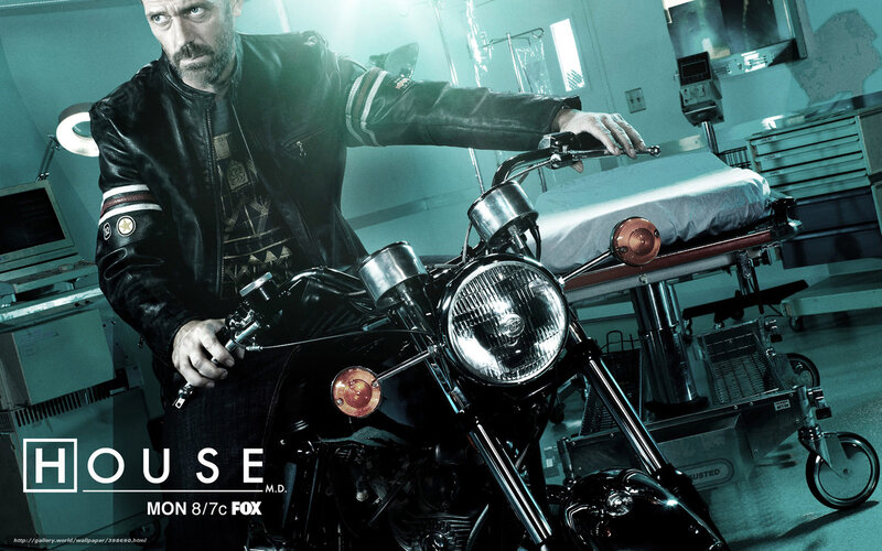 Man on Motorcycle — Black, Dramatic, Photograph, Hospital Bed