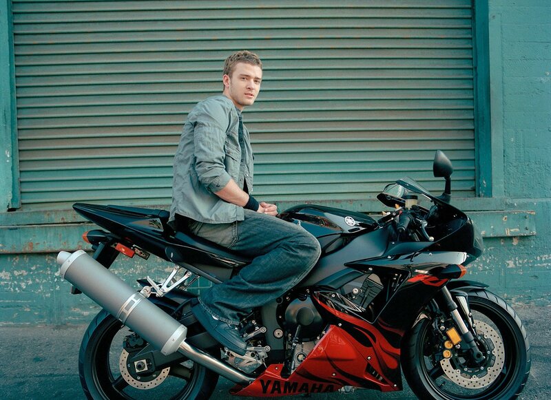 Man on Motorcycle — Black, Neutral