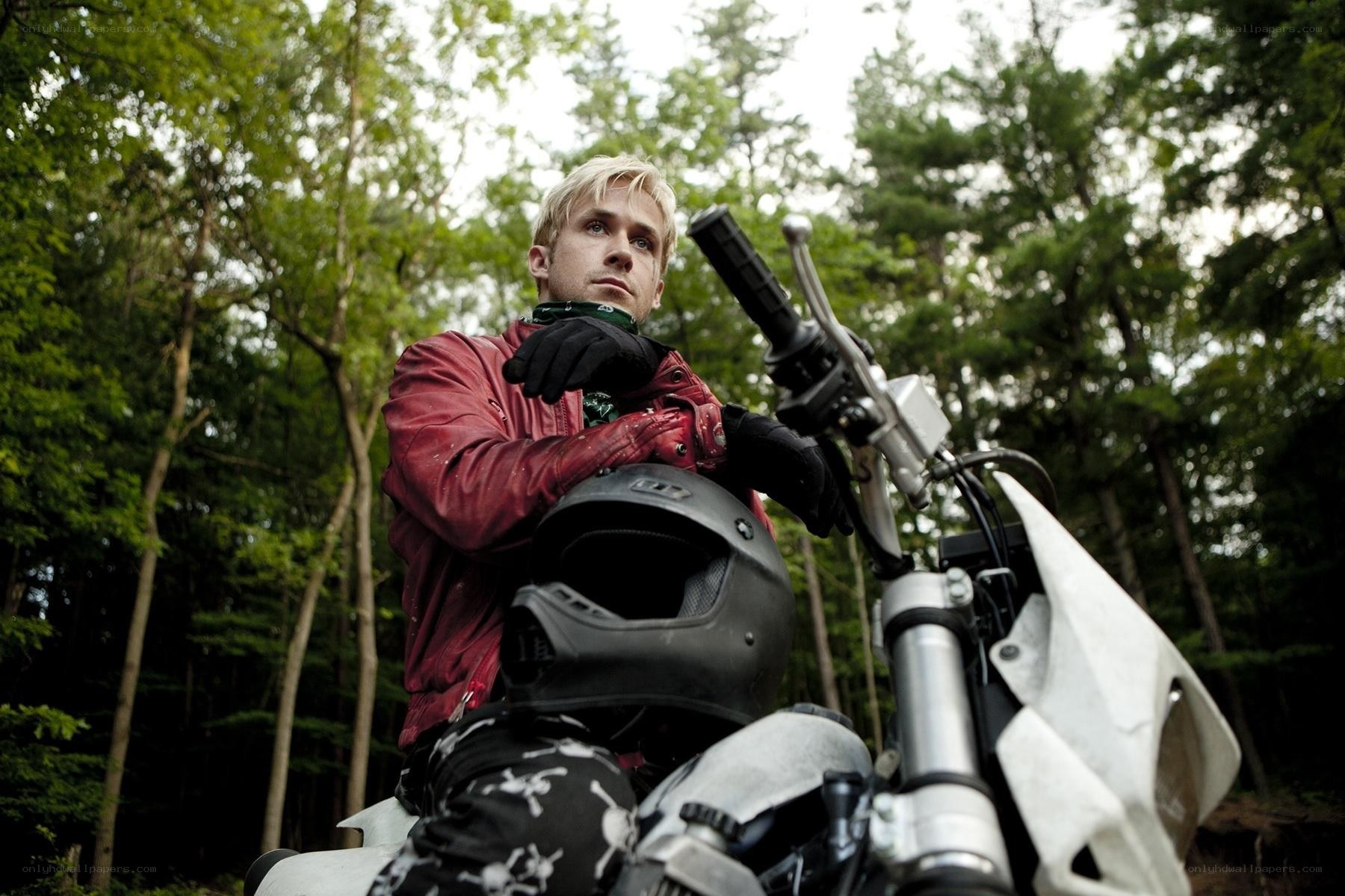 man on motorcycle in forest