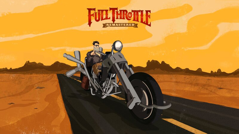Man on Motorcycle — Orange, Dramatic, Sunset