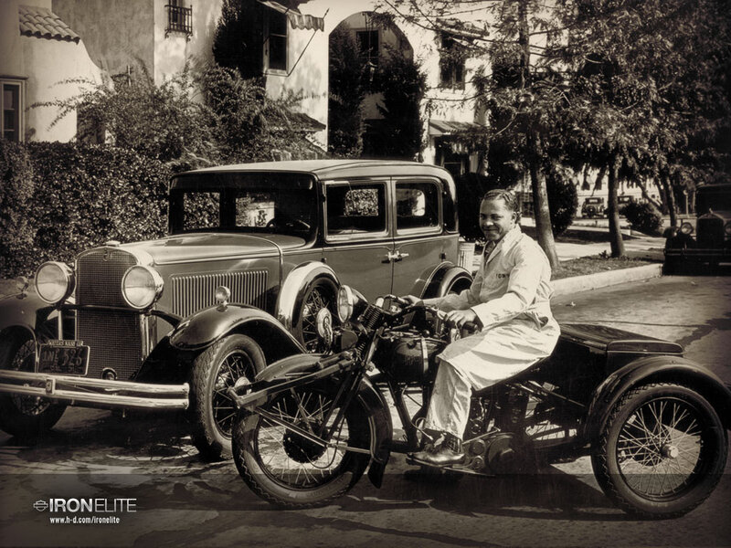 Man on Motorcycle Sidecar