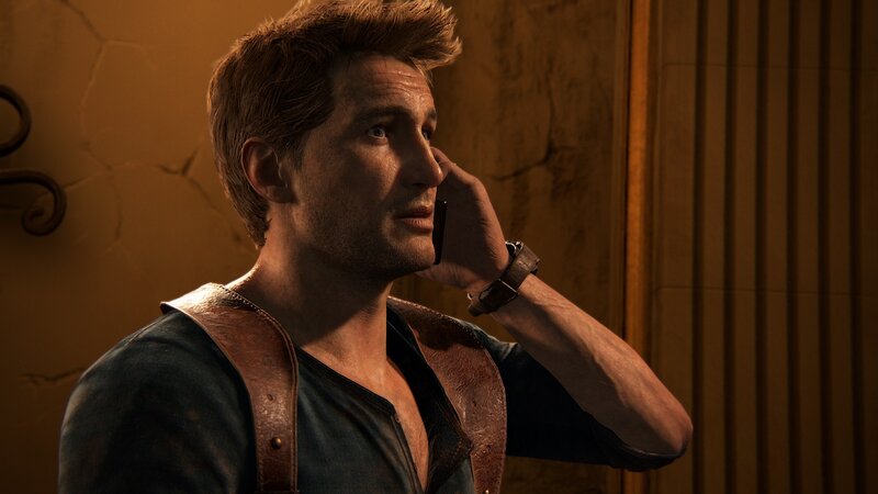 Man on Phone Call — Brown