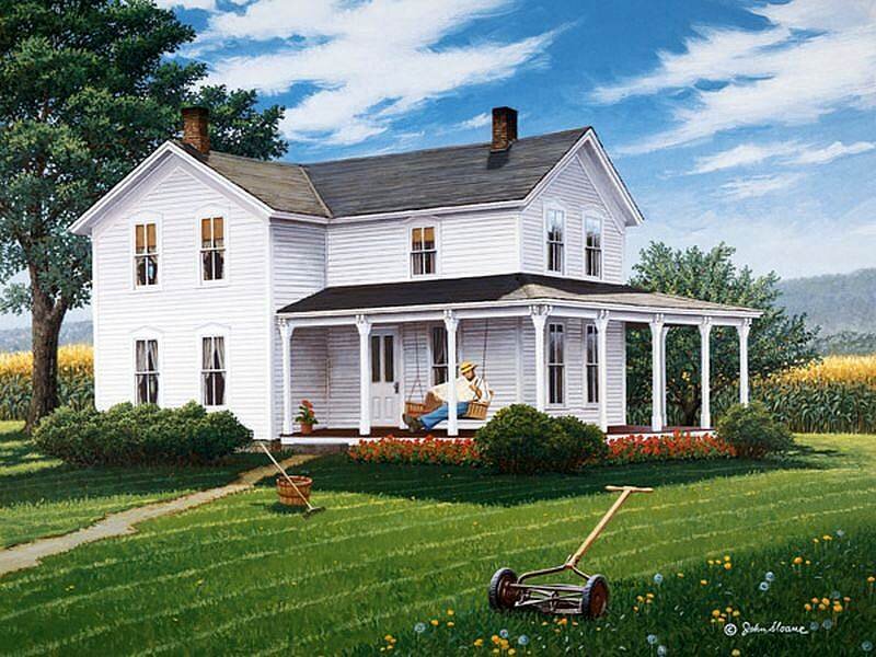 Man on Porch Swing