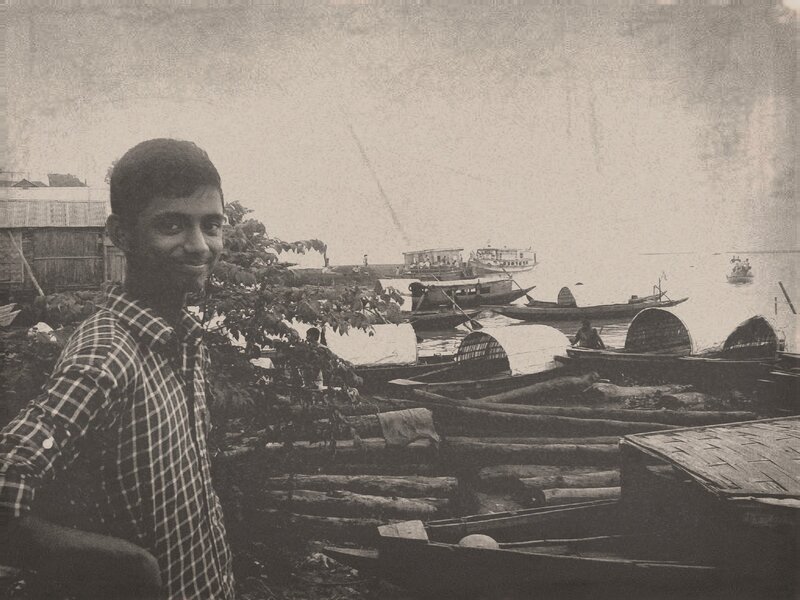 Man on Riverbank