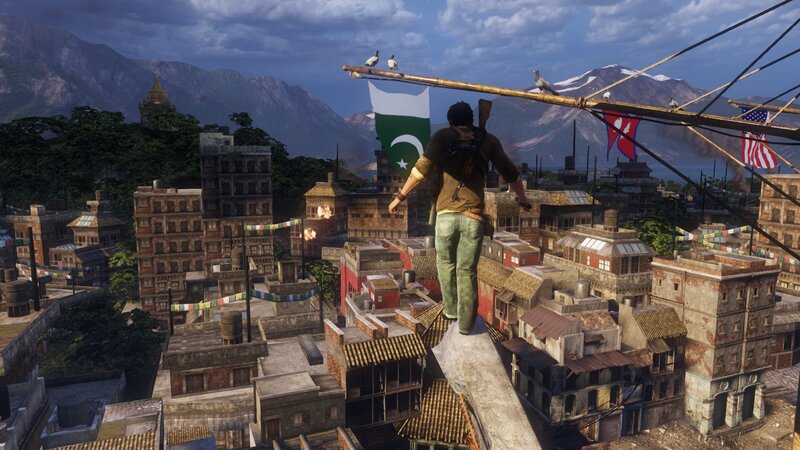 Man on Rooftop — Brown