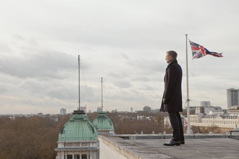 Man on Rooftop — Gray, Somber