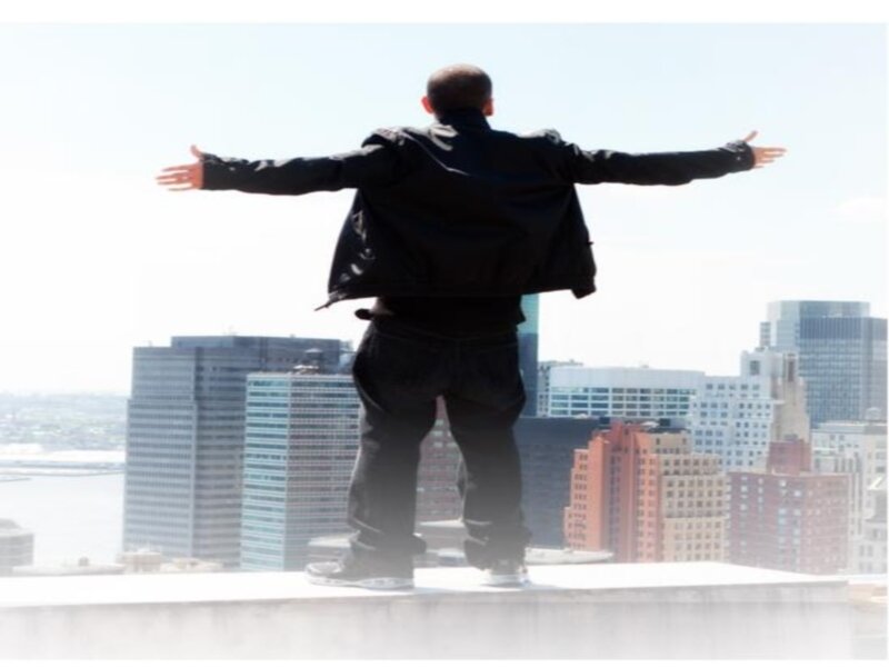 Man on Rooftop
