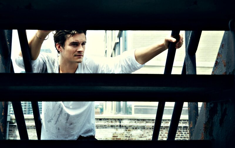 Man on Rooftop — White