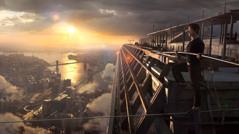 Man on Skyscraper Edge