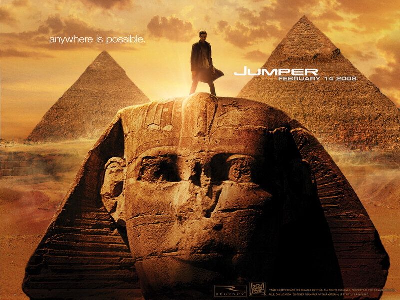 Man on Sphinx Head — Orange, Dramatic, Sunset