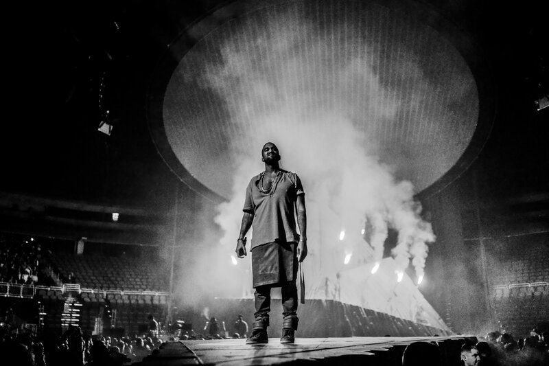 Man on Stage at Concert — Black