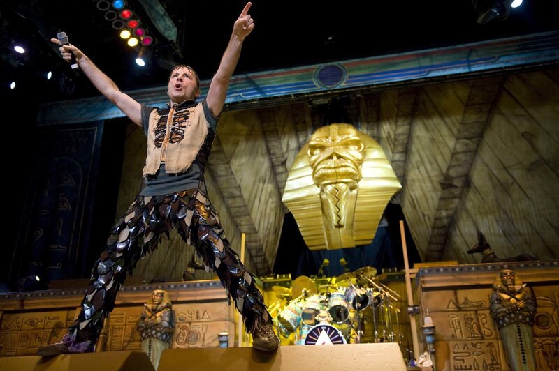 Man on Stage Performing