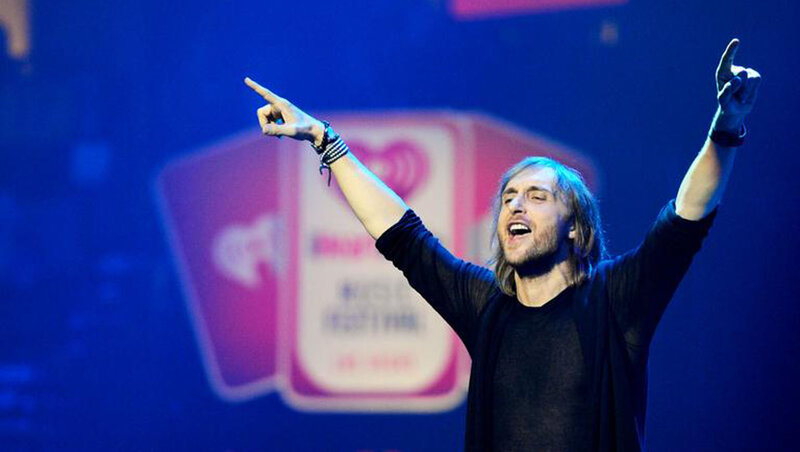 Man on Stage Pointing