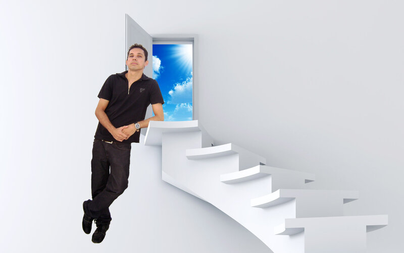 Man on Staircase
