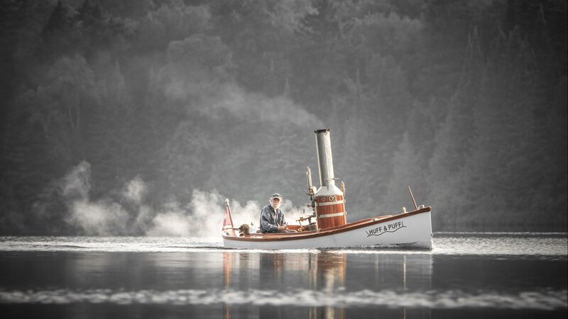 Man on Steam Boat
