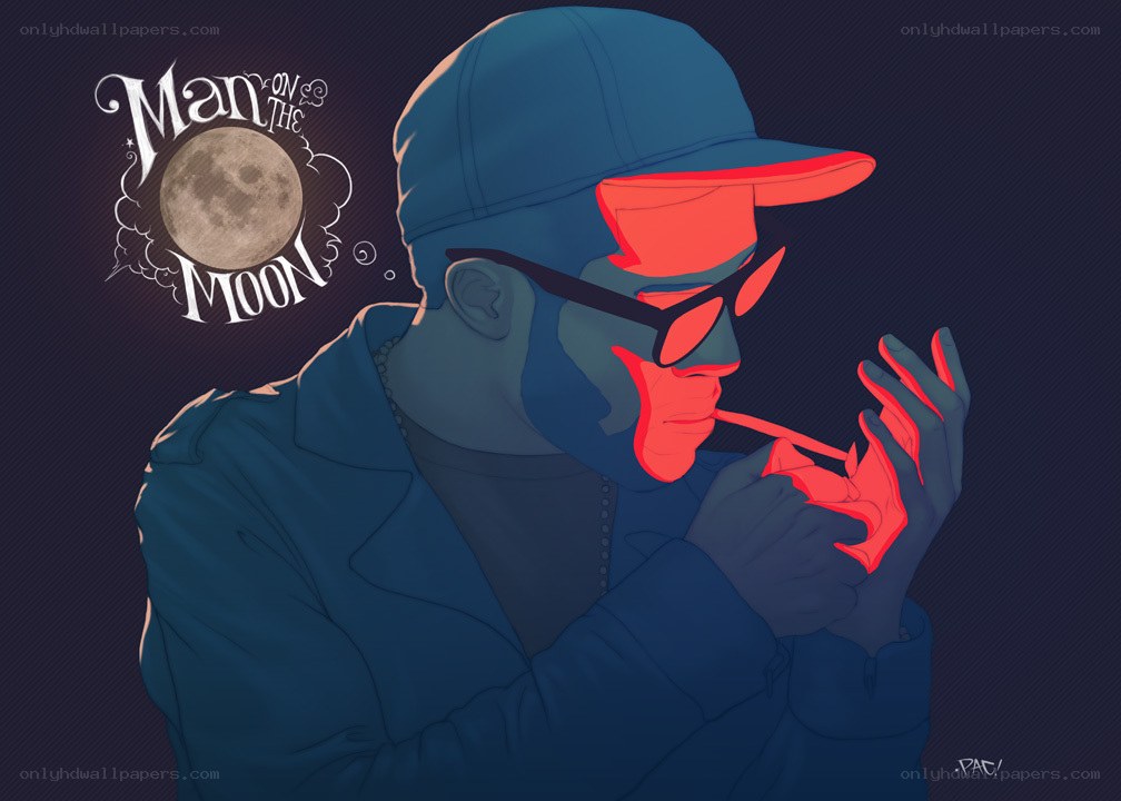 Man on the Moon illustration