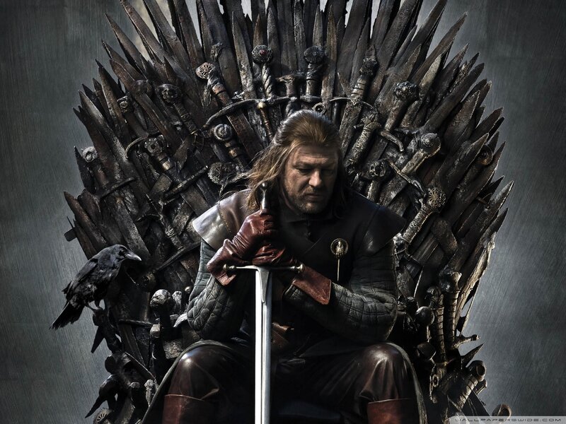 Man on Throne — Black, Dramatic, Photograph, Sword, Crow