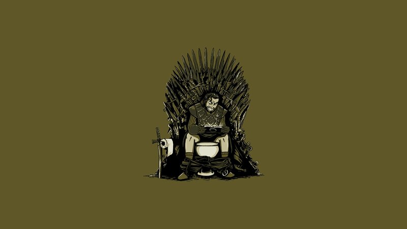 man on throne with toilet