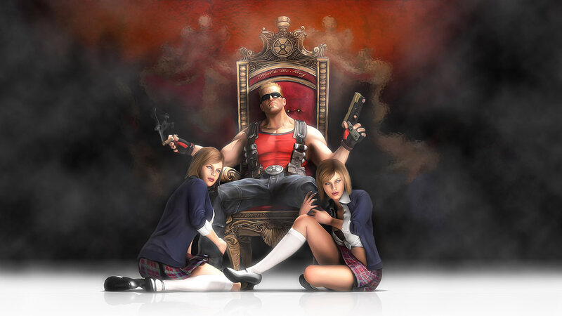 Man on Throne with Women