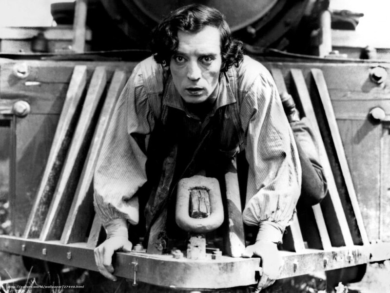 man on train engine