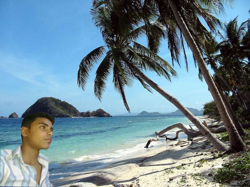 Man on Tropical Beach