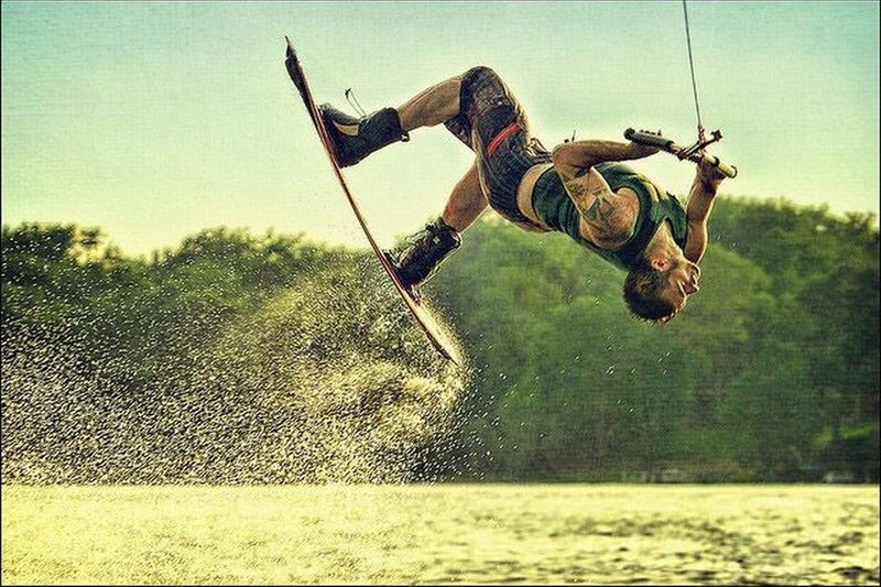Man on Wakeboard