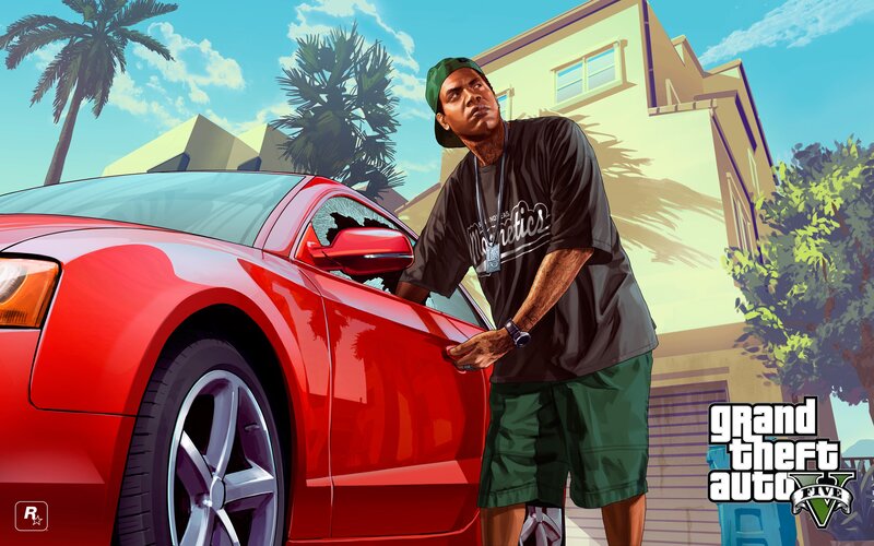 Man Opening Car Door — Red
