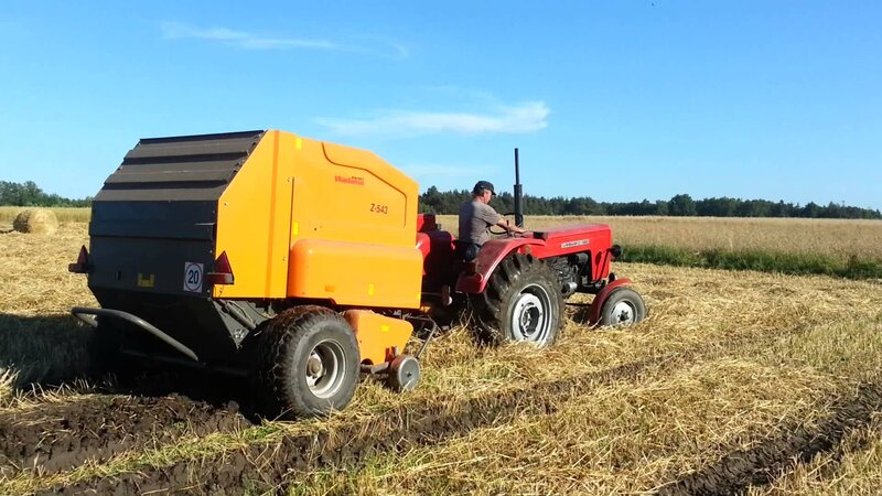Man Operating Tractor
