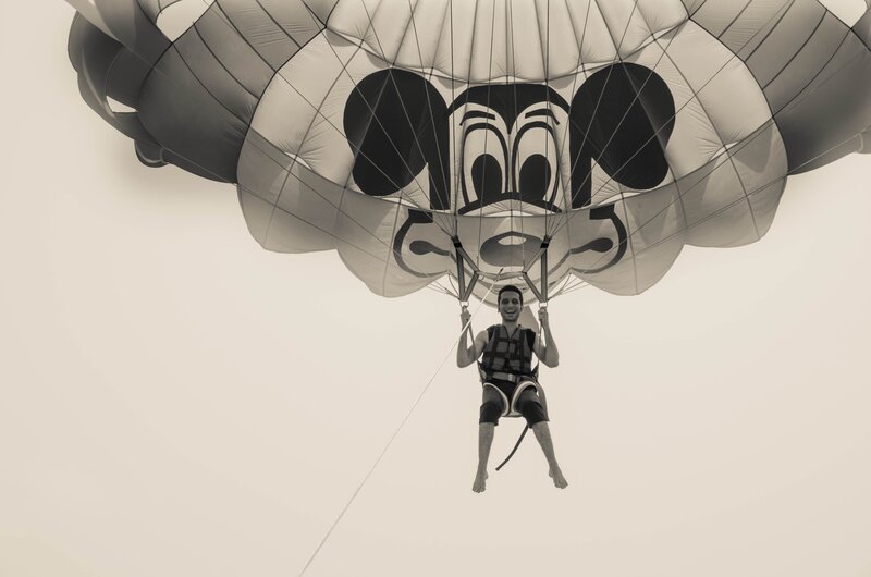 Man Parasailing