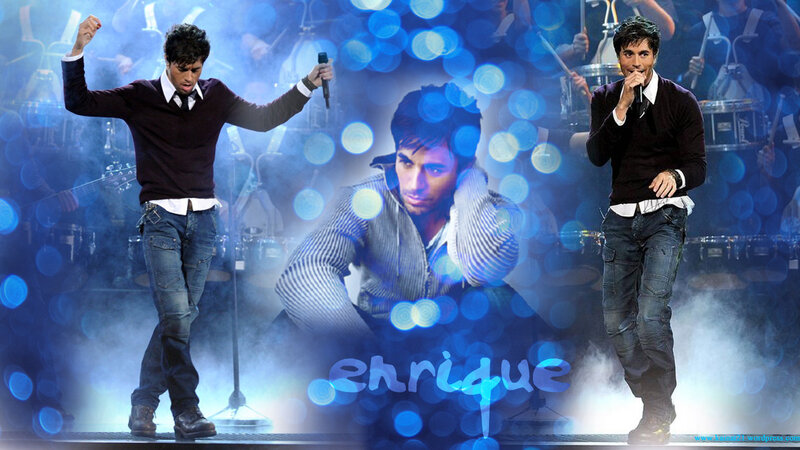Man Performing on Stage — Blue