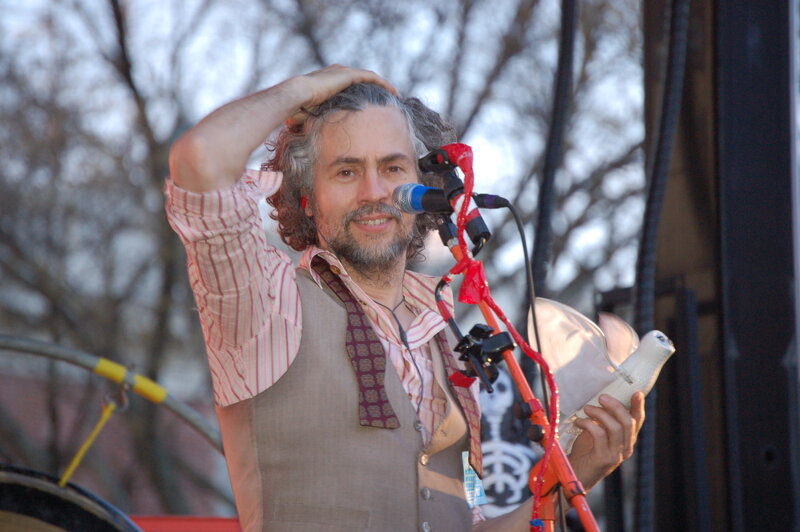 Man performing on stage