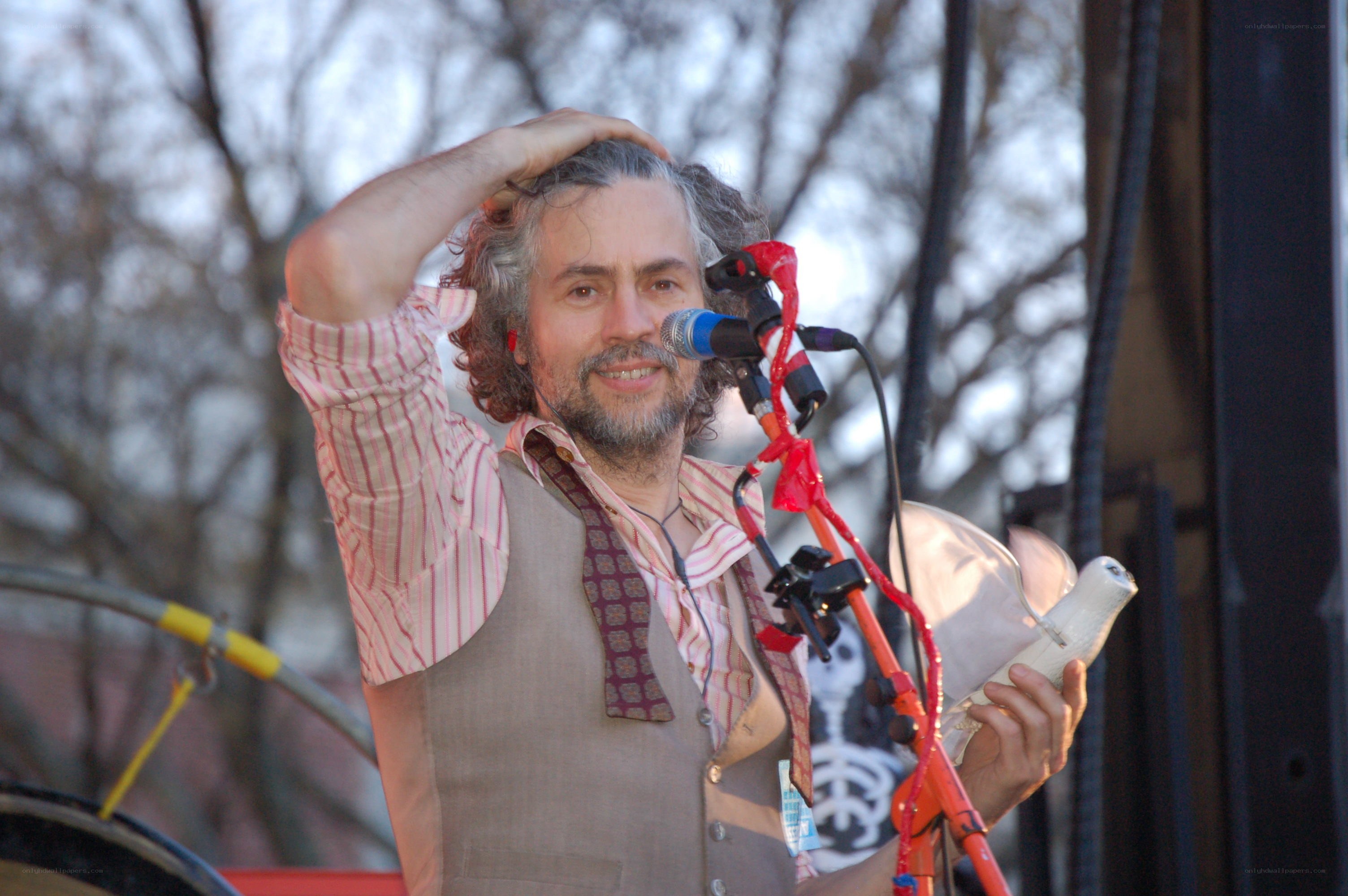 Man performing on stage
