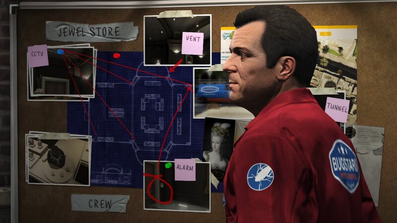 man planning a heist