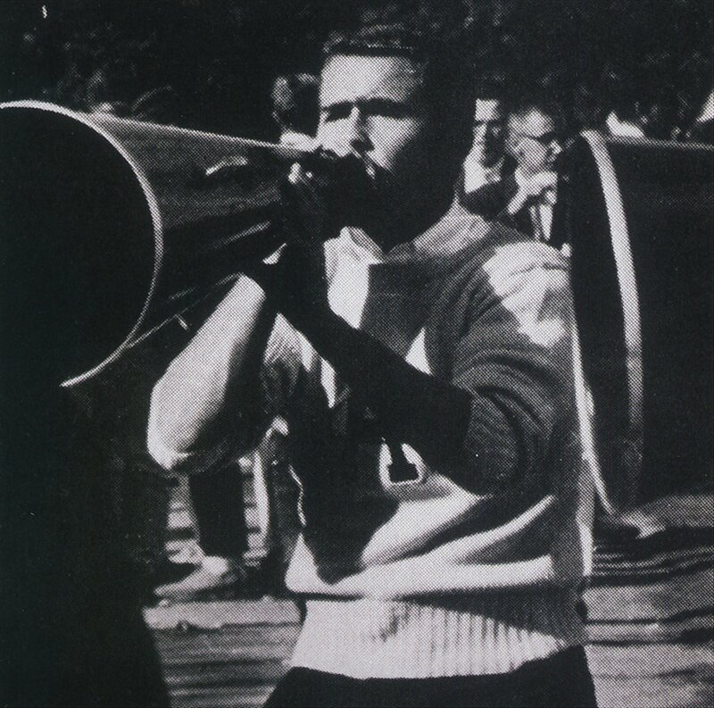 Man playing a trombone