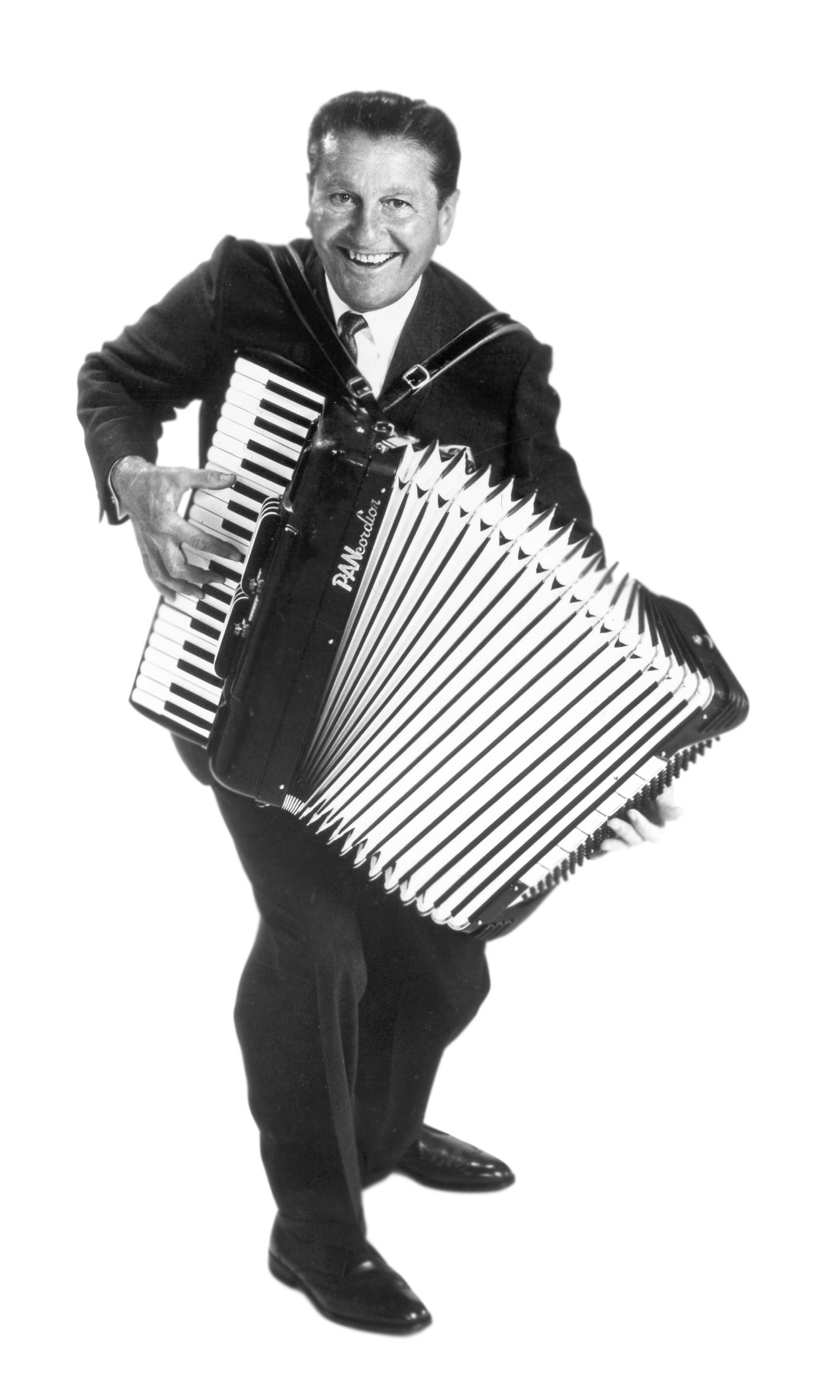 Man playing accordion
