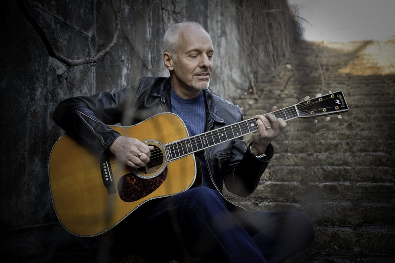 Man Playing Acoustic Guitar — Brown
