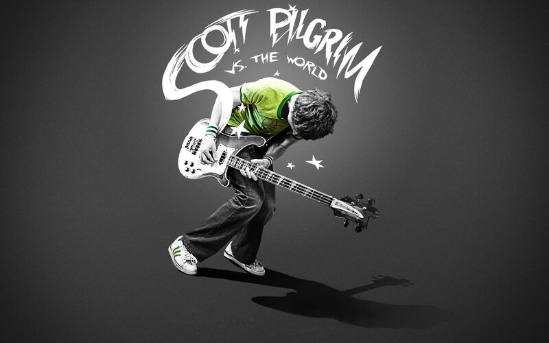 Man Playing Bass Guitar — Black, Dynamic