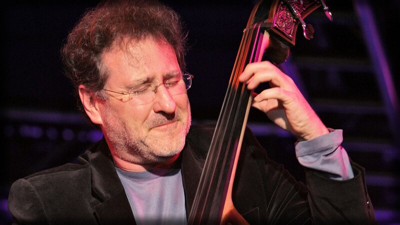 man playing double bass