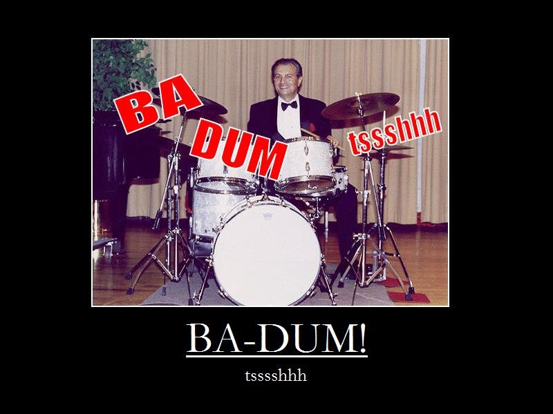 Man playing drums meme
