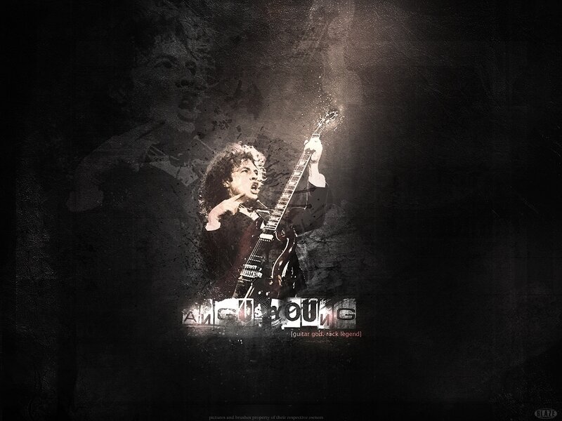 Man Playing Electric Guitar — Black, Dramatic, Digital Art, Musician