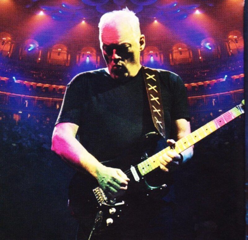Man Playing Electric Guitar — Black, Dramatic, Night, Photograph, Concert Hall
