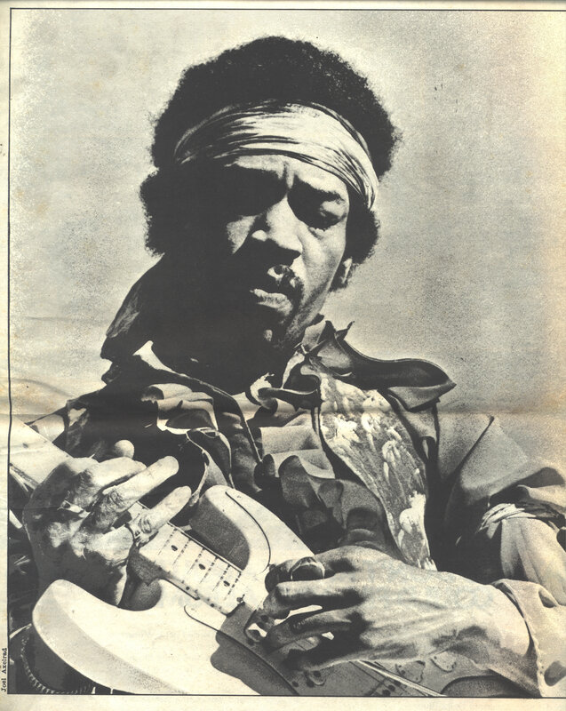 Man Playing Electric Guitar — Black, Dramatic, Photograph, Headband