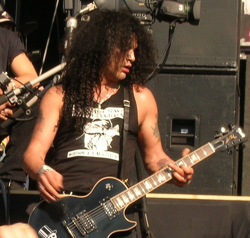 Man Playing Electric Guitar — Black, Energetic, Afternoon, Photograph, Stage